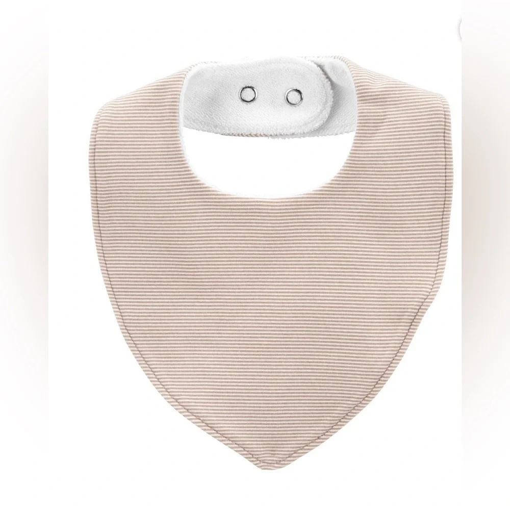 Carter's Child Of Mine Tan / Gray / Safari 3 Pack Baby Bib Set